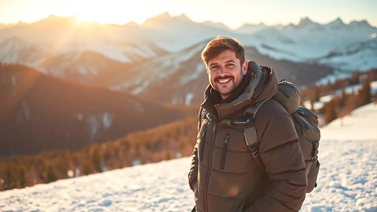 Un hombre atlético guía la aventura en Pyrenes