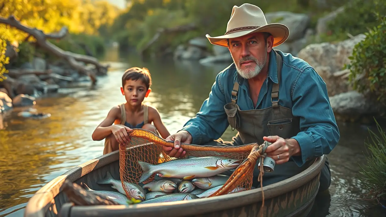 Un pescador español transmite serenidad y tradición