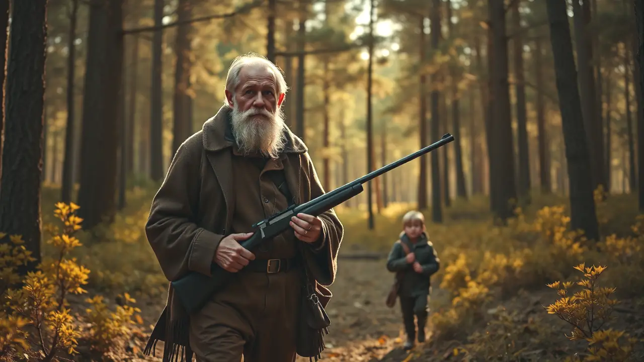 Alimañeros en España: Cazadores Legendarios del Pasado 4 Un pintor realista español captura la melancolía en el bosque