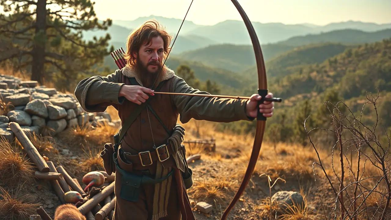 Alimañeros en España: Cazadores Legendarios del Pasado 3 Un cazador español realista busca la presa