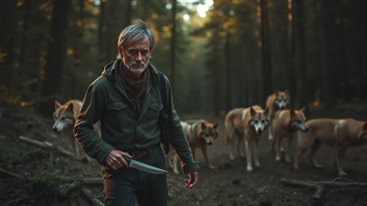 Un hombre español solitario enfrenta la naturaleza salvaje
