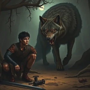 Un hombre vulnerable se enfrenta a la amenaza del lobo