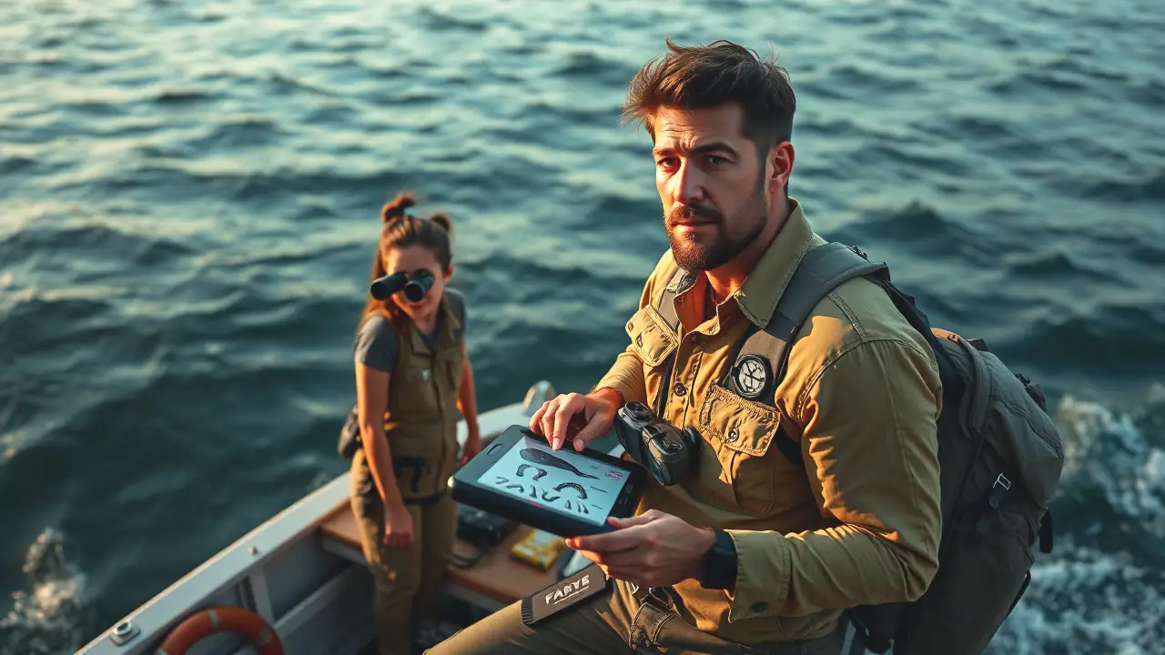 Ballenas Tipos: Guía Completa de Especies y Avistamiento 2 Un científico observa ballenas con asombro marino