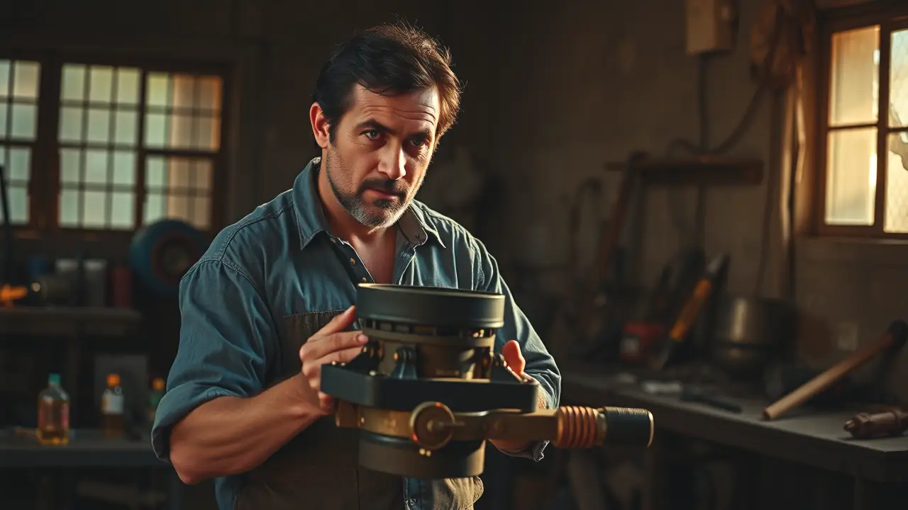 Ballestas de Poleas: Potencia, Velocidad y Precisión Superior 7 Un hombre español trabaja con precisión en un taller