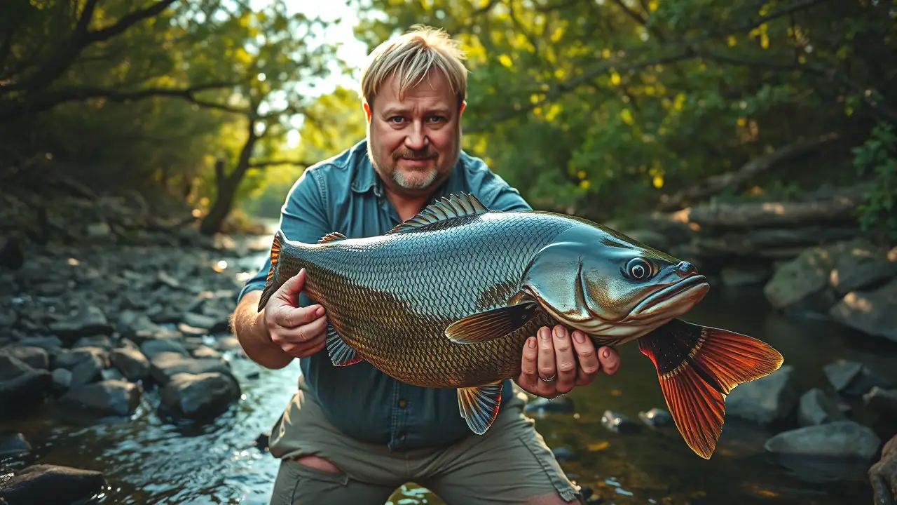 Black Bass en España: ¡Gigantes Sorprendentes Capturados! 2 Un pescador español captura un enorme pez