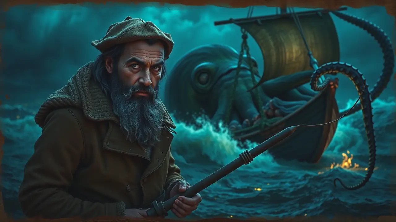 Un pescador español contempla el océano misterioso