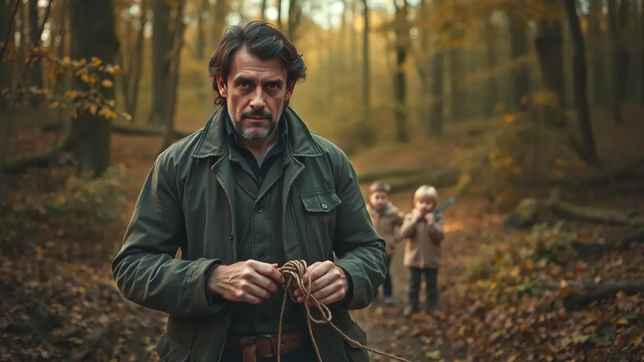 Caza del Zorro en Inglaterra: Realidad Legal y Control Poblacional 5 Un hombre serio captura una zorra en bosque