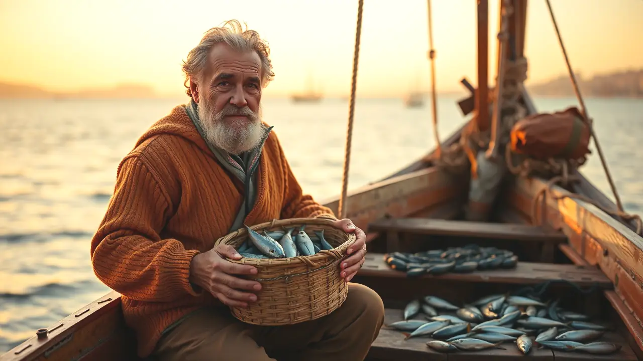 Cebo para Doradas: Los 7 Mejores Cebos Irresistibles 5 Un pescador español contempla el mar al atardecer