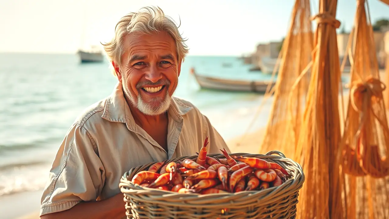Cebo para Doradas: Los 7 Mejores Cebos Irresistibles 2 Un pescador español captura mariscos en la playa