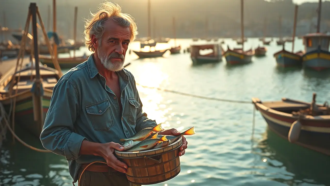 Cebo para Doradas: Los 7 Mejores Cebos Irresistibles 7 Un pescador español contempla el mar dorado