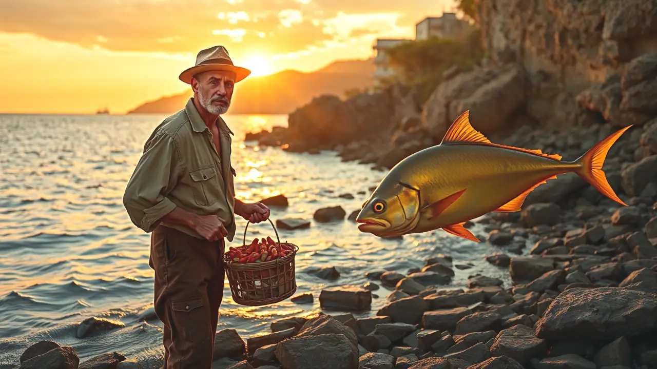 Cebo para Doradas: Los 7 Mejores Cebos Irresistibles 3 Un pescador español captura dorados al atardecer