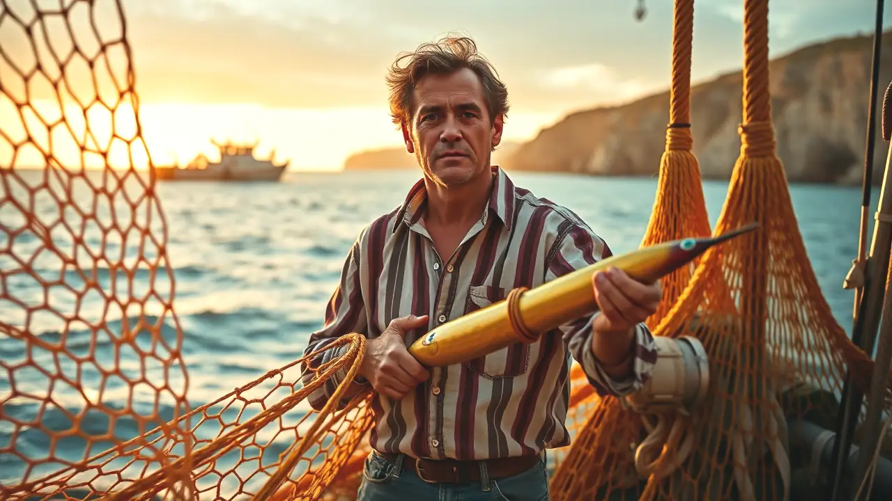 Cebo para Doradas: Los 7 Mejores Cebos Irresistibles 8 Un pescador confiado captura el amanecer en el mar