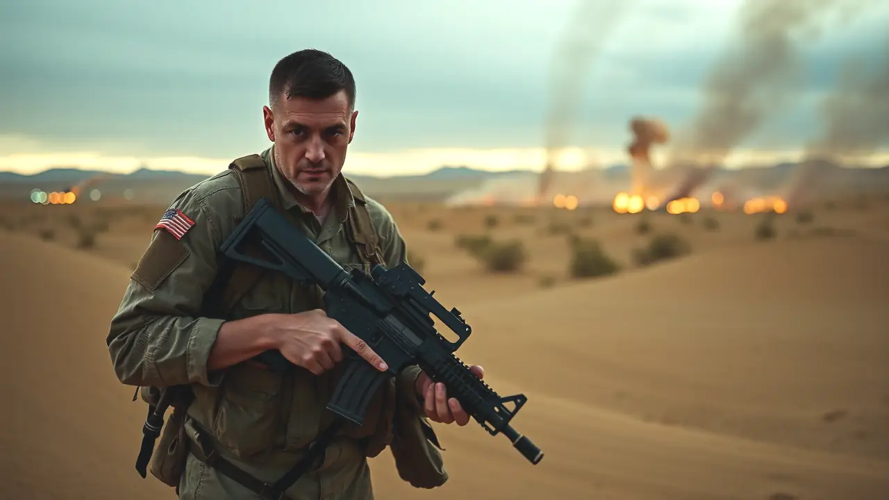 Un fotógrafo captura la dureza del conflicto en el desierto