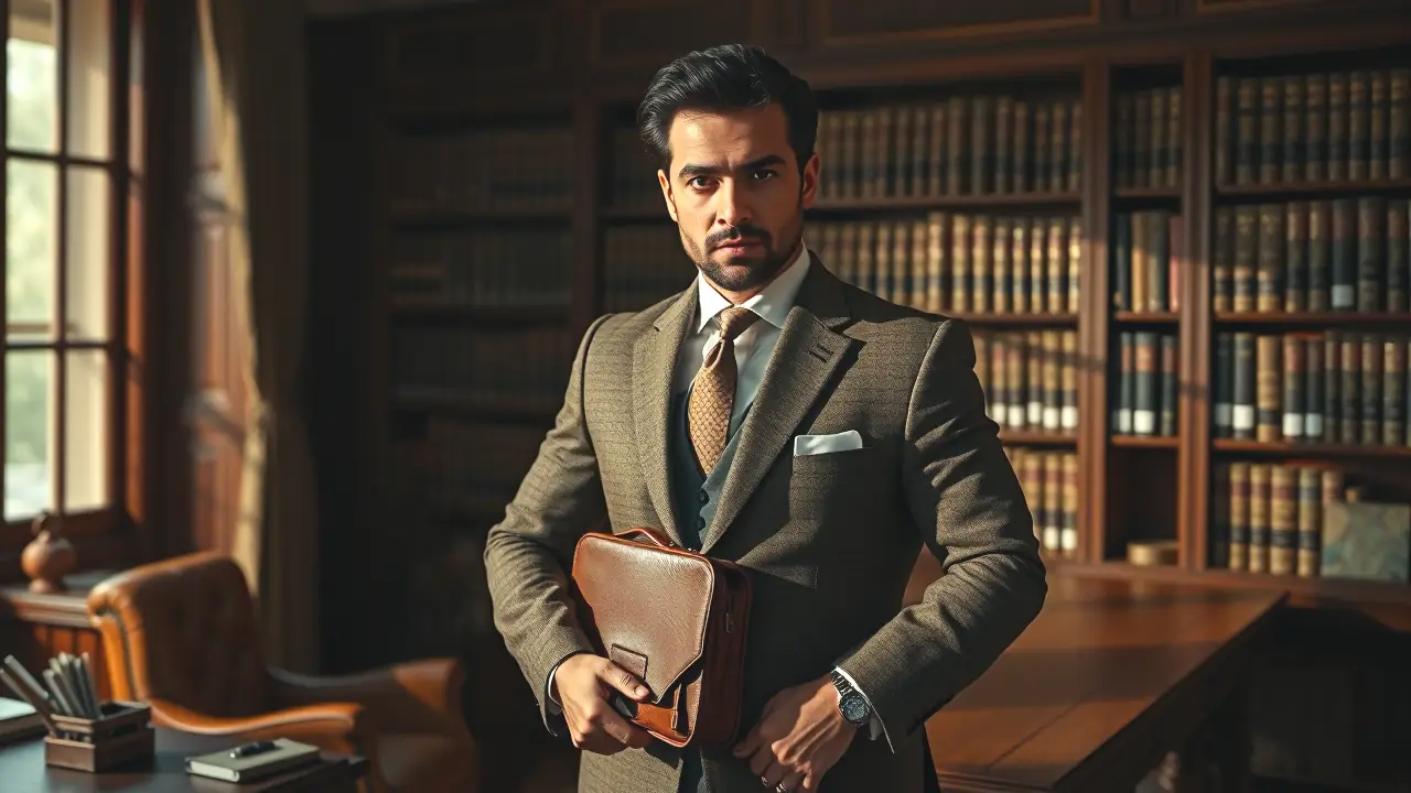 Cómo Renovar Permiso Armas: Guía Completa y Requisitos 2 Un hombre serio luce autoridad en oficina