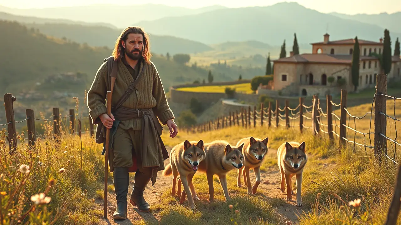 Un pastor catalán transmite calma y respeto