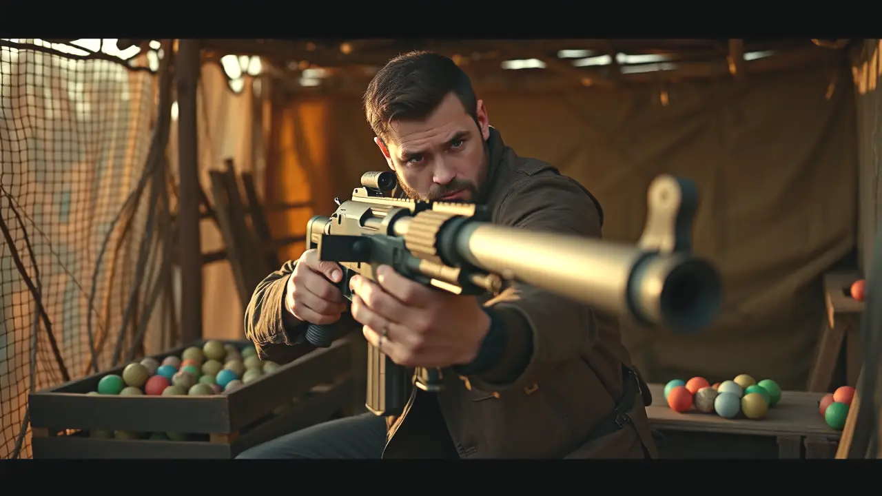 Un hombre español prepara un ataque furtivo