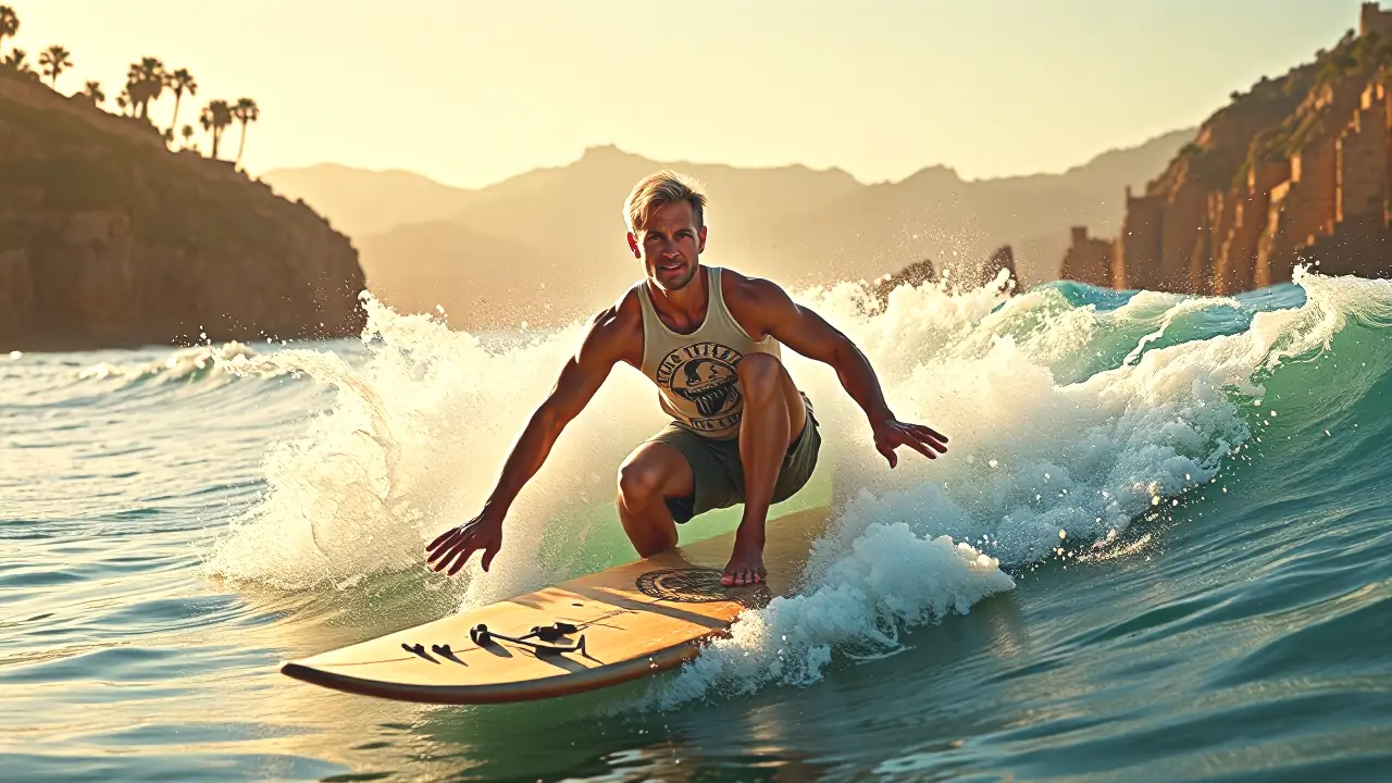 Un surfista español renacentista domina el mar