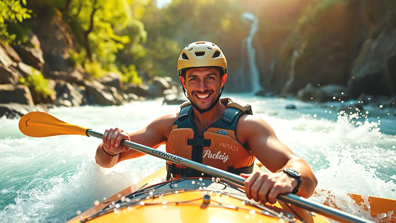 Un fotógrafo captura la aventura en el río