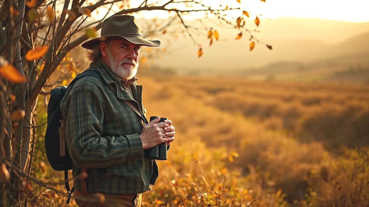 La Caza de la Codorniz: UE Busca Prohibición, RFEC Alerta 5 Un cazador español observa el pájaro en la naturaleza