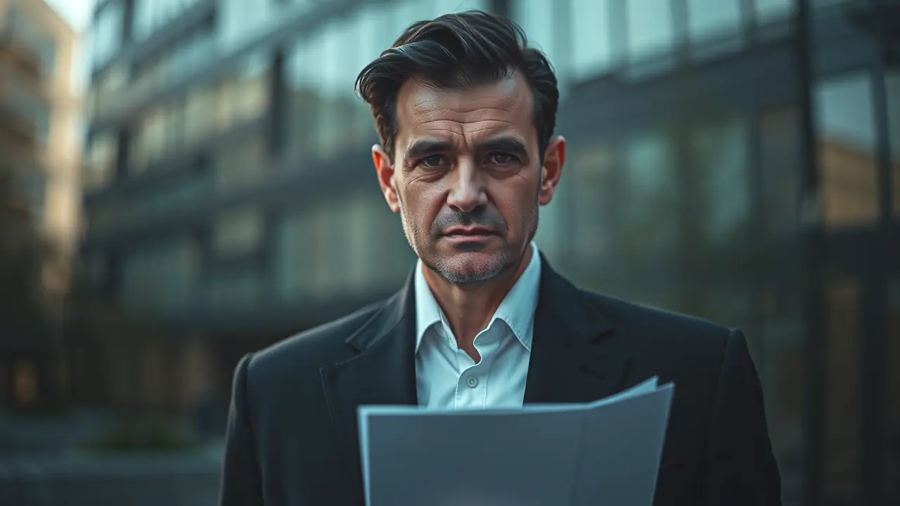 La Caza de la Codorniz: UE Busca Prohibición, RFEC Alerta 3 Un hombre serio sostiene documentos en luz dramática