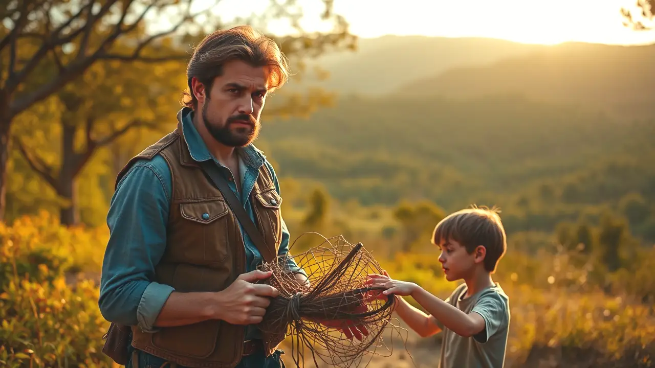 Un hombre robusto captura la belleza rural española