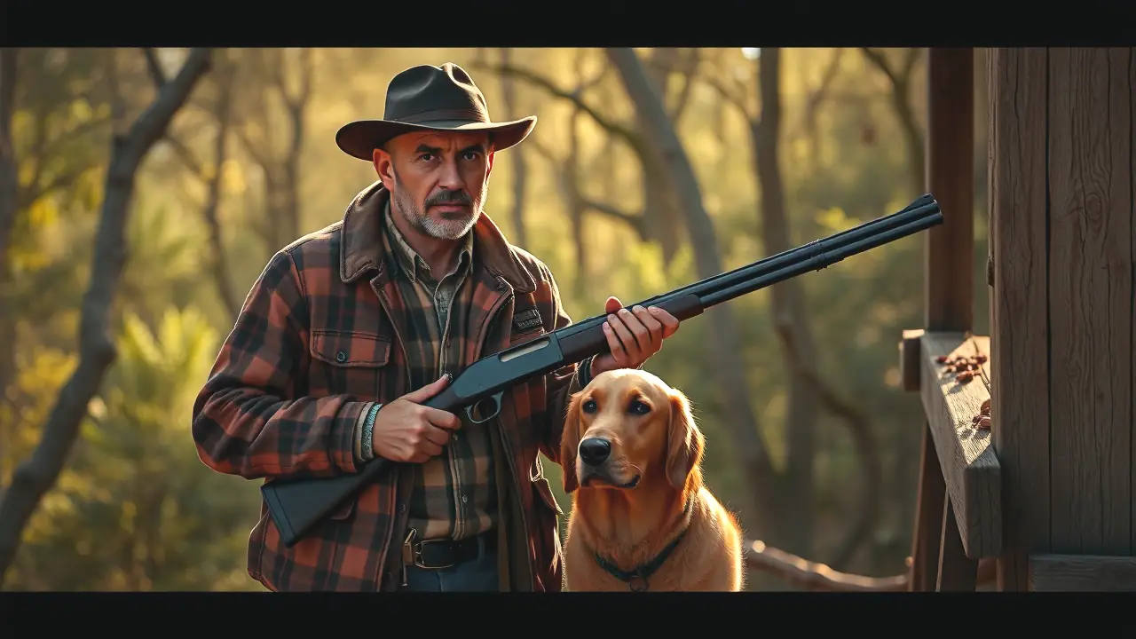 Licencia Caza Comunidad Valenciana: Precio Reducido y Batidas Gratuitas 3 Un cazador español se encuentra en el bosque