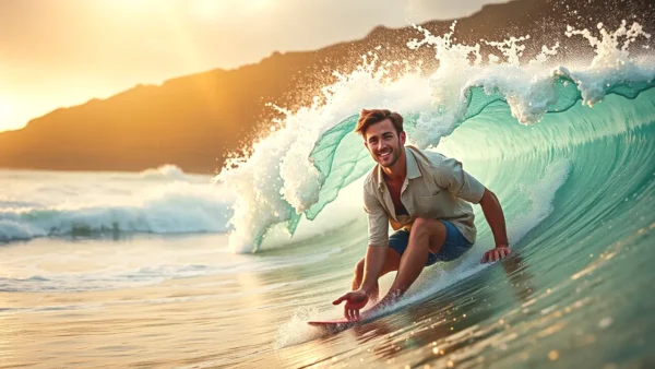 Surfeador en Madeira captura la belleza atemporal