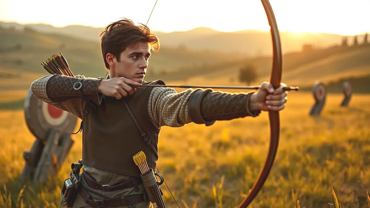 Un arquero español se enfrenta al sol