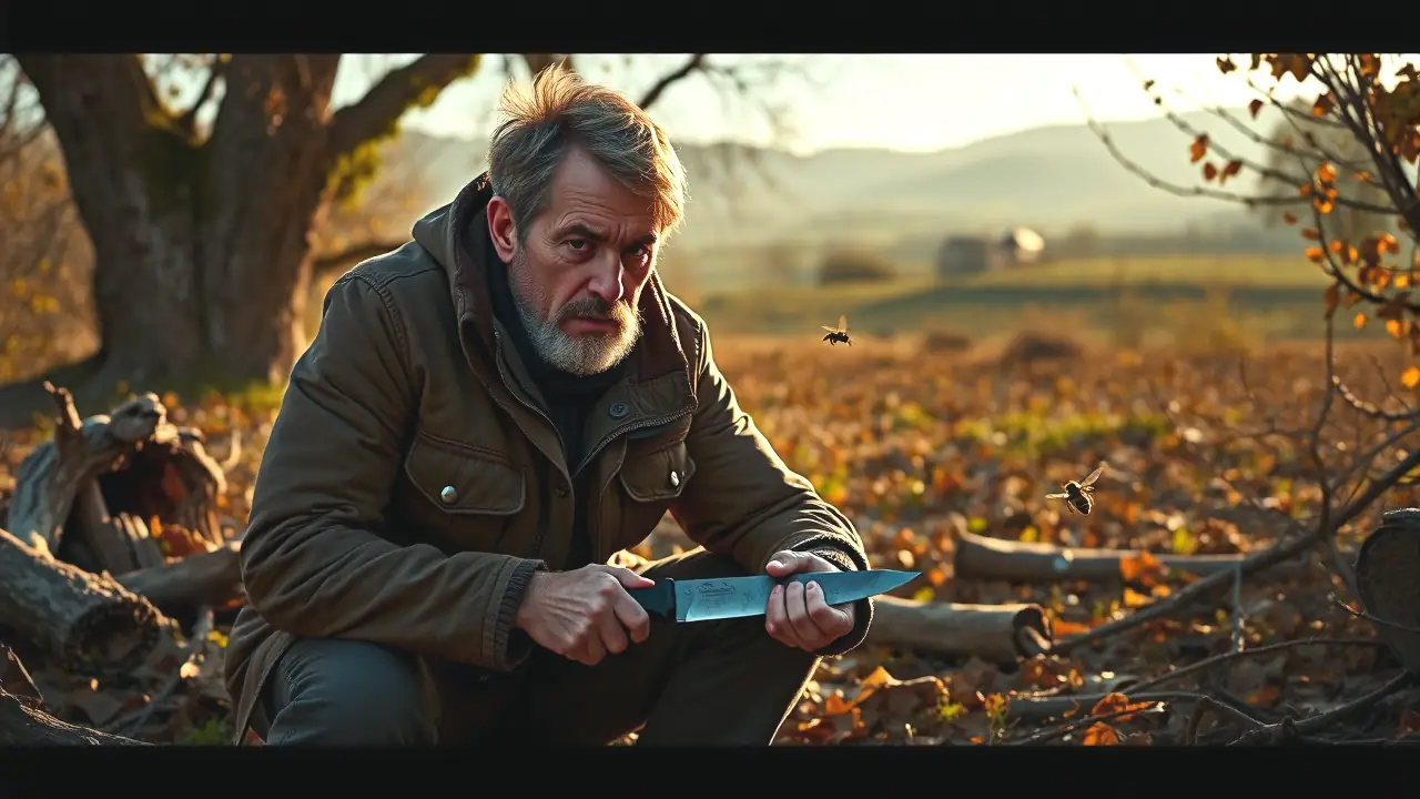 Un cazador solitario transmite peligro y melancolía