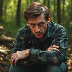 Un cazador español contempla abrumado a las avispas