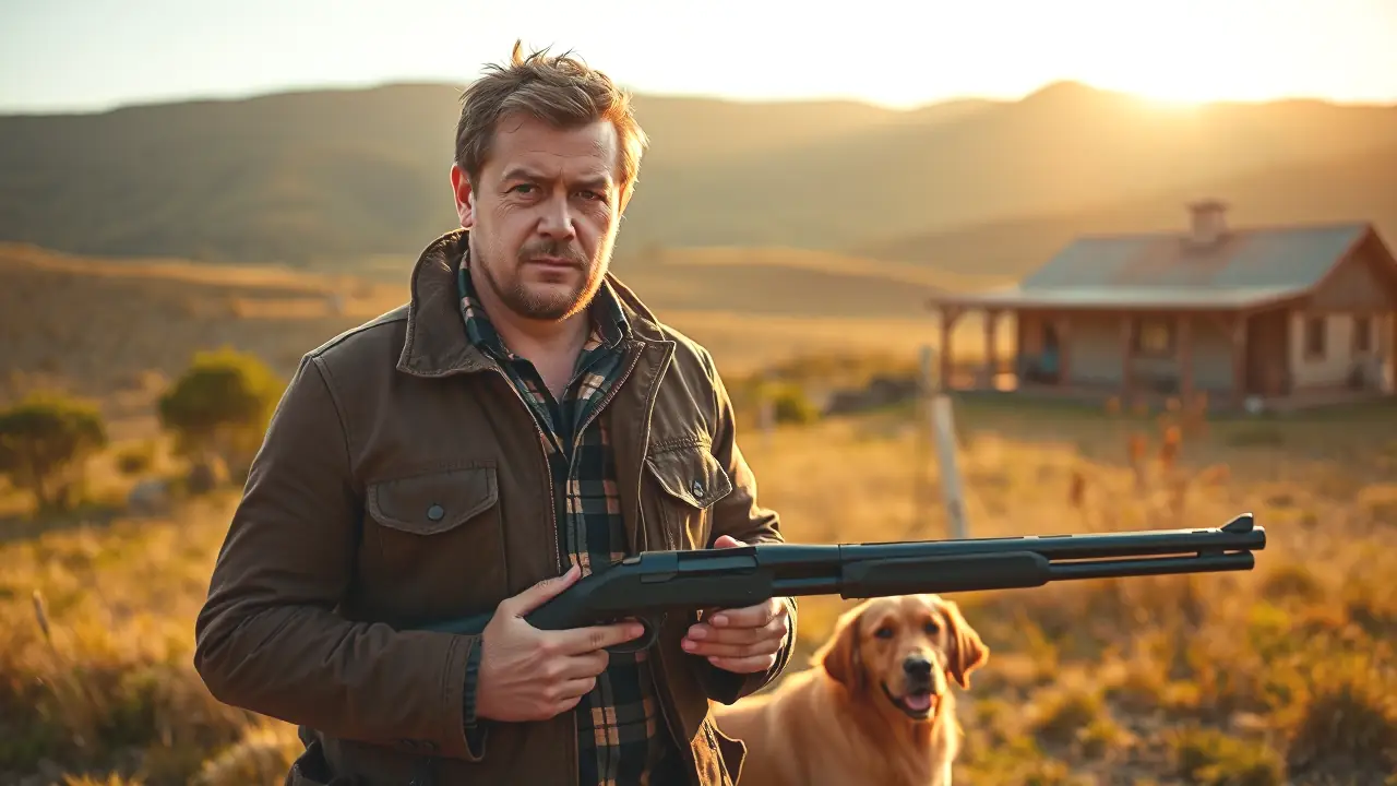 Un cazador español confiado en Castilla