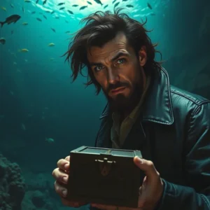 Un hombre misterioso observa un naufragio antiguo