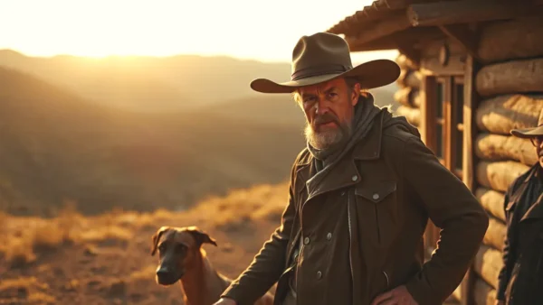 Un cazador solitario en la montaña