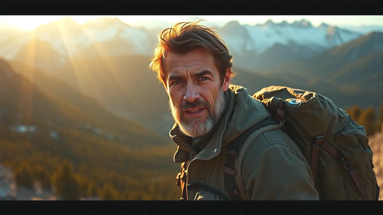 Un explorador solitario enfrenta la montaña implacable