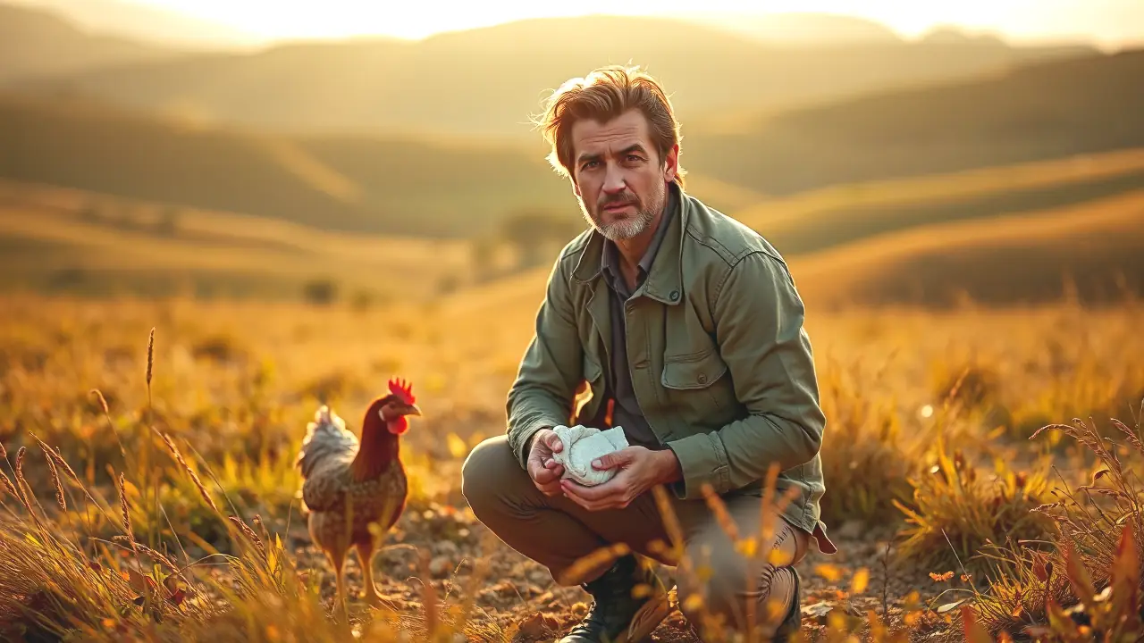 Polluelo Perdiz: Guía para Aumentar la Supervivencia del Pollo Perdiz 6 Un hombre español observa la naturaleza en Andalucía