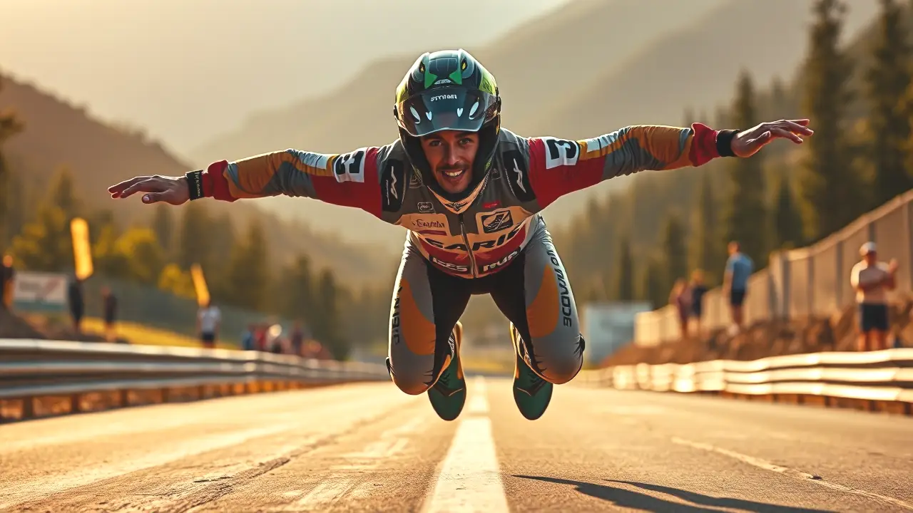 Un fotógrafo captura la intensidad de un salto extremo