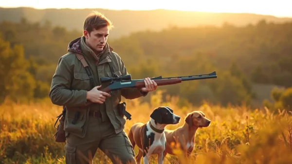 Reclamos Zorzal Decathlon: Equipamiento Ideal para Caza 1 Un cazador español observa aves en la sierra