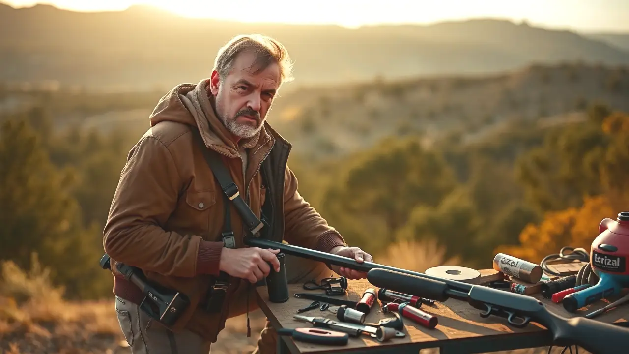 Reclamos Zorzal Decathlon: Equipamiento Ideal para Caza 3 Un cazador español mantiene su equipo con cuidado