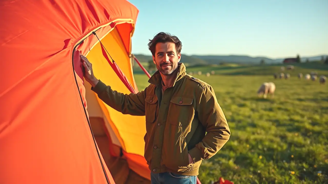 Un hombre español contempla la aventura rural