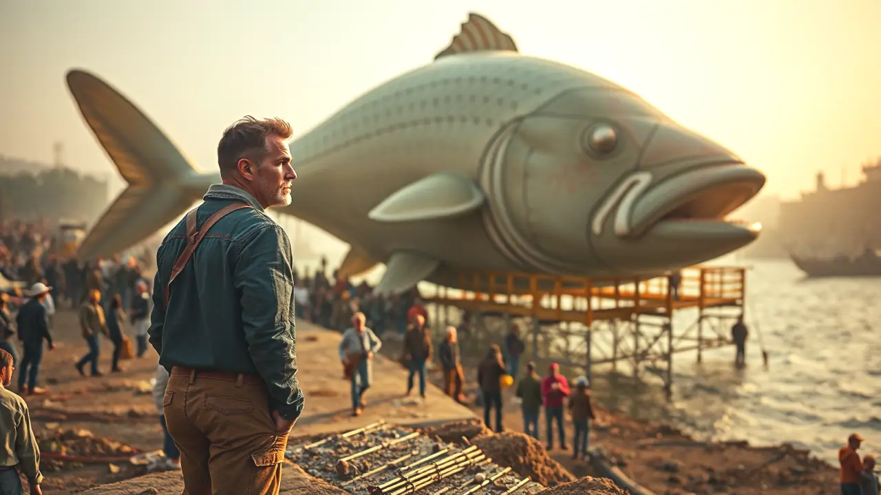 Un hombre observa un espectáculo comunitario en España