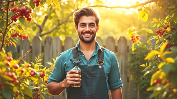 Repelente para Jabalíes Casero: ¡Solución Ecológica y Divertida! 1 Un hombre español sonriente ofrece repelente natural