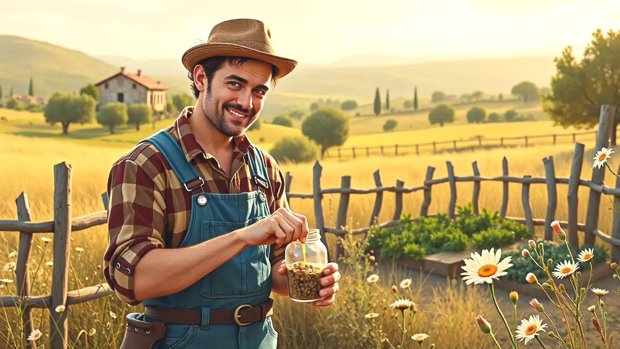 Repelente para Jabalíes Casero: ¡Solución Ecológica y Divertida! 2 Un hombre español amable cuida la naturaleza