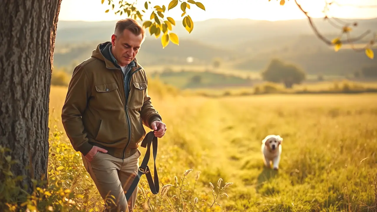 SEPRONA: ¿Puedo llevar a mi perro suelto por el campo? 5 Un hombre ayuda a un niño en España