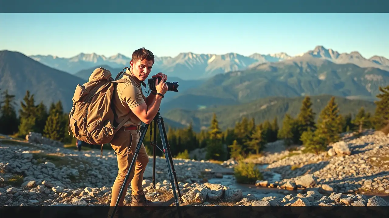 Fotógrafo captura montañas con luz cálida y natural