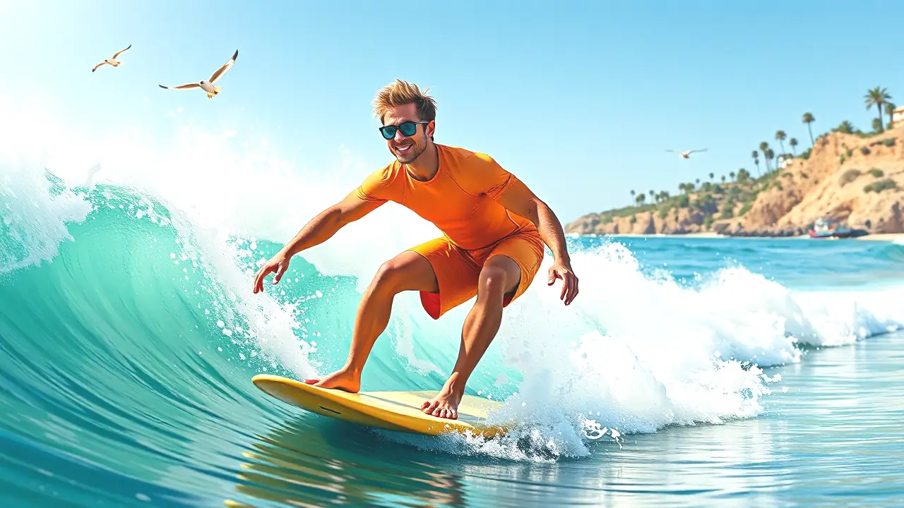 Un surfista español captura la energía del mar