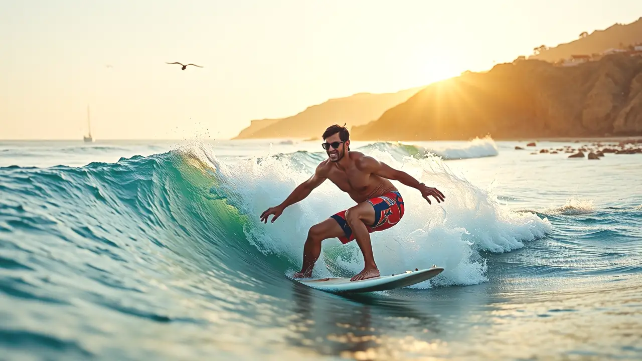 Un surfista español captura la libertad en el mar