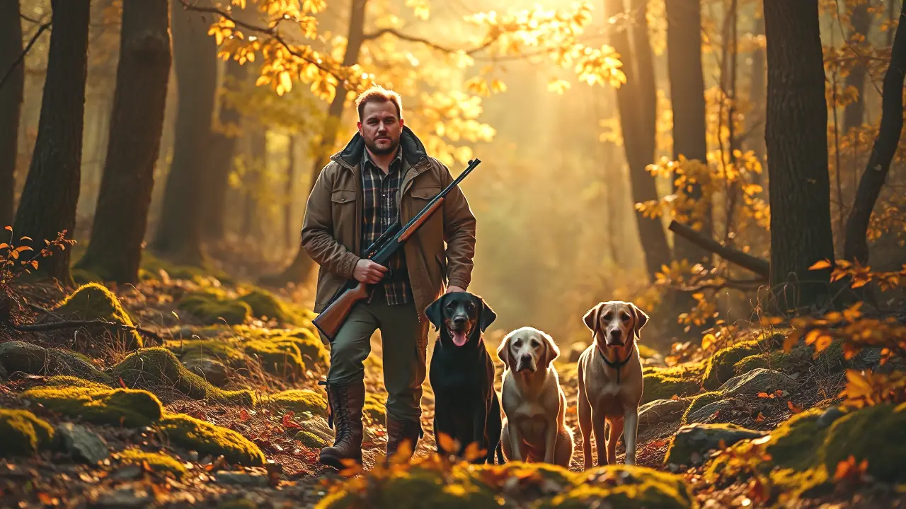 Un cazador español robusto captura la naturaleza en Galiza